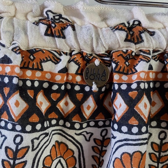 Billabong Orange Printed Maxi Skirt - Picture 2 of 7